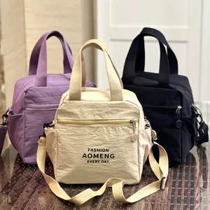 Waterproof insulated lunch bag commuter crossbody tote bag multi-functional portable bento bag