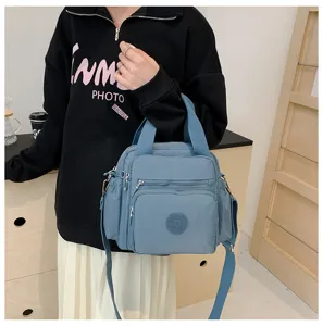 Megali xoritikotita nylon tsanta allagias me polla tsepes casual gynaikeia tsanta omou
