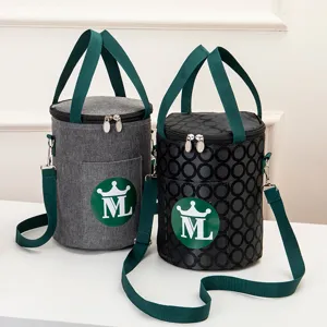 Insulated Lunch Bag Portable Thermal Bento Pouch Waterproof Cooler Tote Bag With Shoulder Strap For Office Work School