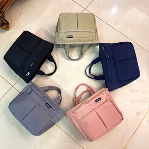 Multi-pocket waterproof lunch bag large capacity portable bento bag commuter storage handbag