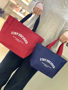 Farbblock Oxford Tuch Lunchtasche, große Kapazität Tragetasche für Pendeln und Bento.