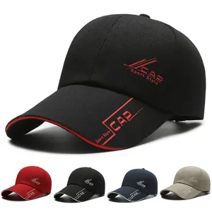 Unisex Outdoor Sun Protection Baseball Cap Extended Brim Sport Style Printed Casual Adjustable Hats For Fishing Hiking