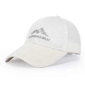 Breathable mesh baseball cap for men, lightweight spring summer outdoor sports sun protection hat.