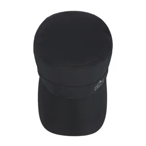 Unisex outdoor quick-drying military cap, breathable solid color flat top hat for hiking.