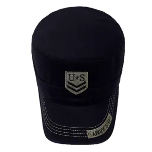 Cappello piatto da uomo berretto militare ricamato protezione solare casual all'aperto primavera.