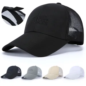 Unisex Outdoor Sports Baseball Cap Breathable Mesh Sun Hat Letter Embroidered Design Adjustable Casual Hat