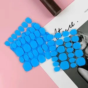 Transparente Jelly-Klebesticker für künstliche Nägel, wasserdichter doppelseitiger Kleber.