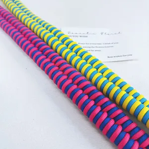 Handmade braided bag strap replacement, colorful two-tone thick shoulder strap for camera bag.
