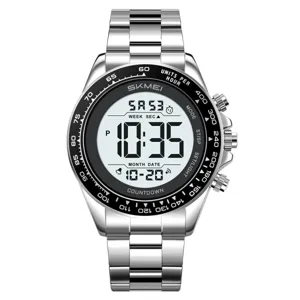 SKMEI reloj deportivo digital de acero inoxidable para hombre impermeable multifuncion