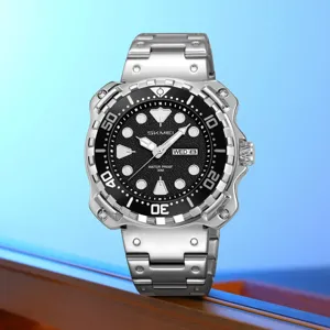 SKMEI Men's Quartz Watch Business Stainless Steel Waterproof Luminous Sport Wristwatch