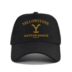 Minimalist Cotton Polyester Mesh Baseball Cap Breathable Printed Curved Brim Sunshade Trucker Hat For Outdoor Daily Unisex