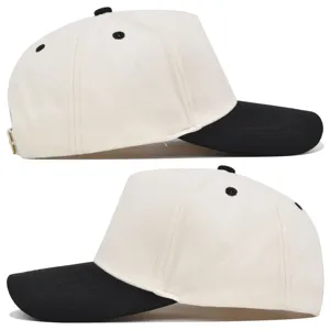 Cappellino da baseball 5 pannelli colore a contrasto cappello da sole regolabile sport