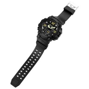 SKMEI Men's Sports Digital Watch Waterproof Tactical Dual Time Chronograph Wristwatch