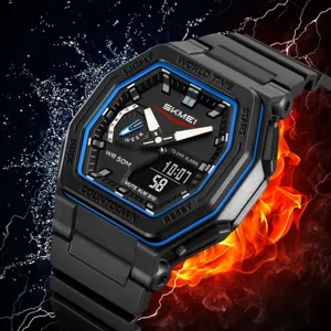 Herren Multifunktional Sport Elektronische Uhr Wasserdicht Dual Display Outdoor Freizeituhr