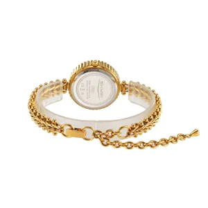 Skmei women quartz watch gold luxury fashion bracelet chain back view main display item