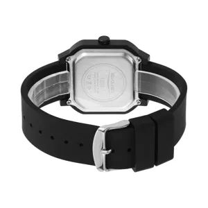 Skmei minimalistische digitale Armbanduhr fur Herren, wasserdichte Sportuhr, schwarz.