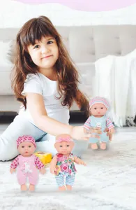 6.5 inch realistic reborn baby doll toy cute simulation infant doll for kids soothing play