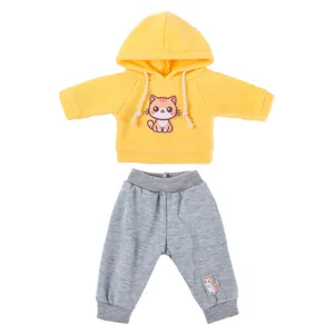 Vestiti Bambola 18 Pollici Felpa Con Cappuccio Gatto Set 43cm Abito Sportivo Giocattolo