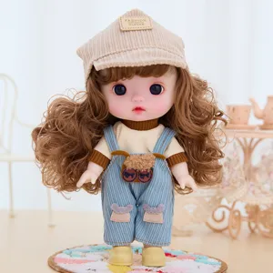 9-inch movable vinyl doll cute princess dress-up toy for girls multi-joint gift