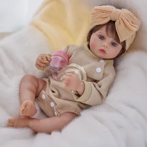 45cm Reborn Baby Doll 3D Painted Vinyl Infant Realistic Newborn Toy Detailed Close-up