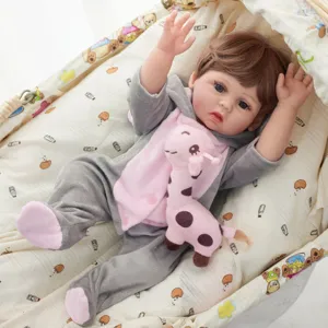 45cm reborn baby doll realistic soft vinyl silicone newborn infant toy cute child gift
