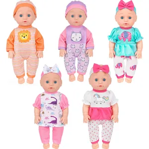 Poupée Bébé Reborn Réaliste en Vinyle Simulation Nouveau-Né Avec Tenues d'Animaux Jouets d'Accompagnement pour Enfants
