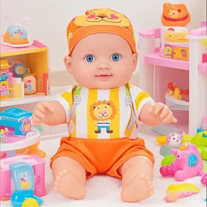 25cm vinyl baby doll infant simulation doll cute toy for kids early education gift