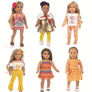 18 inch doll clothes set cute outfits for American girl doll accessories wholesale