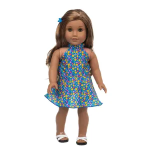 vetements de poupee de 18 pouces robe d ete florale tenue pour accessoires poupee american