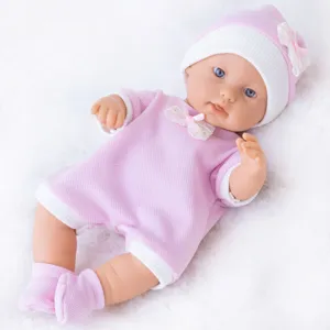 Bambola Reborn 30CM in Vinile Simulazione Neonato Giocattolo con Vestiti Cappello E Calze