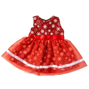 Christmas lace princess dress for 18 inch American girl doll clothes 40cm doll outfit