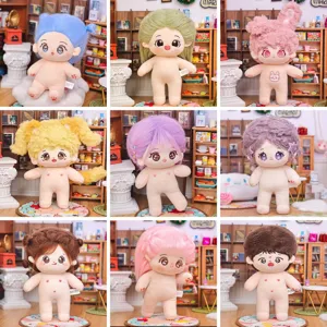 Niedliche Plüsch Baumwollpuppe Ohne Attribut Nackte Puppe Mit Internem Skelett Flauschiges Haar Handgefertigtes Ankleidbares Kuscheltier Plüschfigur
