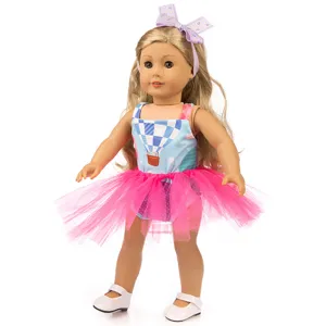 18 zoll puppen kleidung set tutu rock süßes puppen zubehör für kinder zum spielen