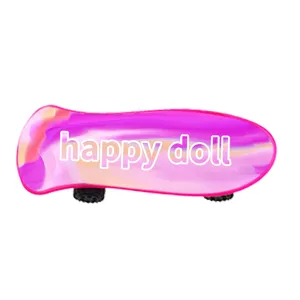 Miniatur Puppenhaus Skateboard Spielzeug für Kinder Spielhaus, rosa Farbverlauf Deko Modell.