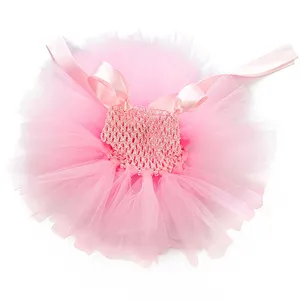 Roze tutu jurk voor 18 inch pop, schattige feestoutfit, poppenkleding accessoires