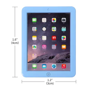 1:12 Puppenhaus Miniatur Tablet Computer Modell, blaues Spielzeuggeraet fuer die Puppenhausdeko.