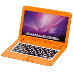1:6 Puppenhaus Mini Laptop Spielzeug Modell Oranger Miniatur Computer Zubehör