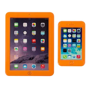1:6 puppenhaus miniatur orange tablet und smartphone modell spielzeug zubehör set.