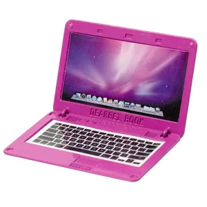 1:6 Puppenhaus Miniatur Rosa Laptop Computer Modell Spielzeug Puppenhaus Möbel Zubehör