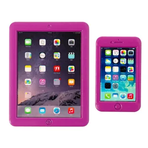 1:6 Puppenhaus Miniatur Spielzeug Set Falsche Tablet Handy Modell Rosa Hülle