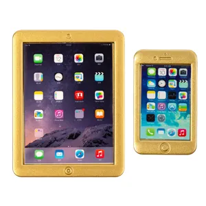 1:6 Puppenhaus Miniatur Gold Tablet und Handy Modell Spielzeug Zubehör für Puppendeko.