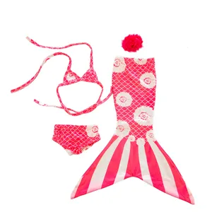 18 Zoll Puppe Meerjungfrau Kostüm Rosa Badeanzug Set für Amerikanisches Mädchen Puppen