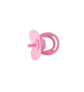 Rosa Mini Schnuller Spielzeug Detail, süßes Puppenhaus Zubehör, Plastik Baby Schnuller Teil.