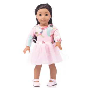 18 Zoll Puppe Prinzessin Kleid Outfit Spielzeug Mädchen Anziehpuppe 45cm süße Kleidung