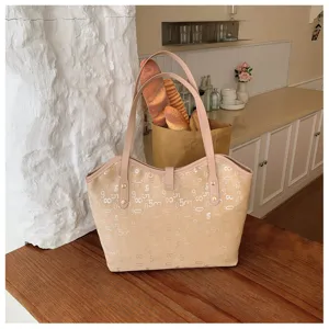 Stijlvolle dames shopper schoudertas met grote capaciteit en chique dagelijks design.