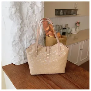 Casual mode tote tas met grote capaciteit dagelijkse schouder handtas voor vrouwen.