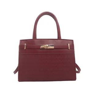 Dames casual handtas elegante woon-werk handvat tas mode effen kleur stijlvolle schoudertas