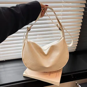 Borsa a Tracolla da Donna in Pelle PU Vintage Moda Cuciture Borsa a Spalla Classica da Pendolare per Donne Quotidiano