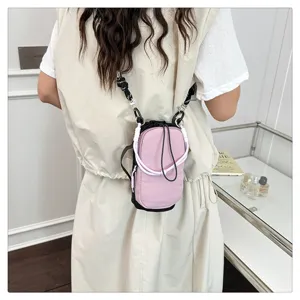 Outdoor Umhängetasche für Damen, Streetstyle Mode Farbblock kleine Handy Umhängetasche.