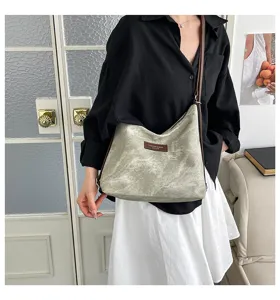 Borsa a tracolla in tela casual vintage grande capacità hobo bag elegante borsa per donna